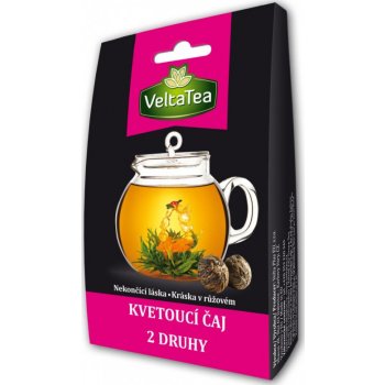 Veltea Mix Dárkové balení kvetoucích čajů Růžové 2 x 6 g