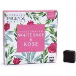 Aromafume Vonné cihličky White sage and Rose Bílá šalvěj a Růže 9 ks – Zboží Dáma