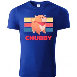 MemeMerch tričko Chubby Eddy námořní modrá