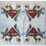 Ubrousek na decoupage Zima a Vánoce Zimní krajina – Hledejceny.cz