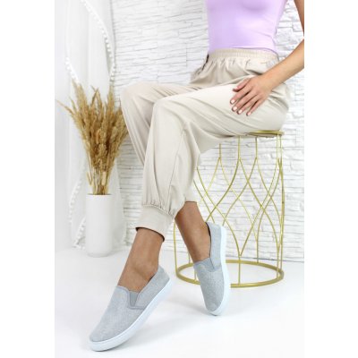Prety slip on tenisky 17W3-6LT.G šedé – Zboží Mobilmania