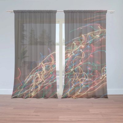 Záclony Světelný efekt: 2 ks - 150x250 cm - Sablio – Hledejceny.cz