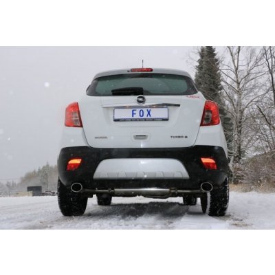 FOX Nerezový koncový tlmič s dvojitým vyústením na každej strane 115x85mm (Typ 38) OPEL Mokka 4x4