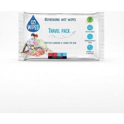 GoWipes Universální osvěžující vlhčené ubrousky 40 ks – Zboží Dáma