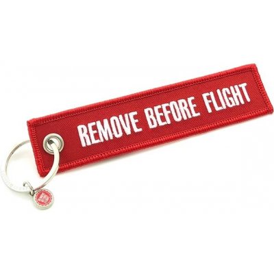 RBF Originals Remove Before Flight červená s bílým nápisem