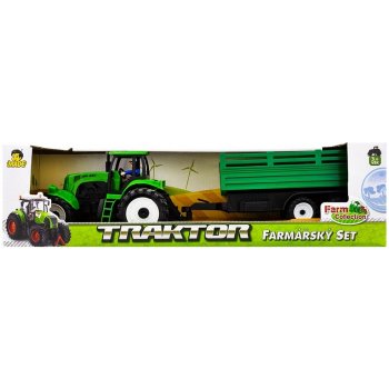 MaDe Traktor s přívěsem zelená