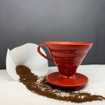 Hario Dripper V60-02 Plastic Red – Zboží Mobilmania