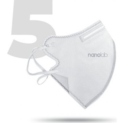 Nanolab nanorespirátor FFP2 bílý 5 ks – Zbozi.Blesk.cz