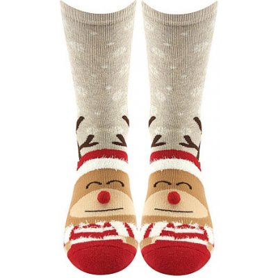Boma RUDÍK dětské vánoční ponožky s protiskluzem – Zboží Mobilmania