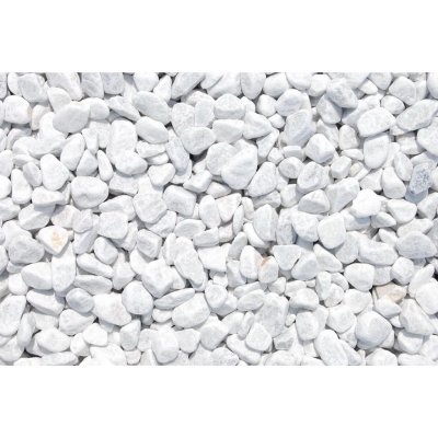 Mramorové okrasné oblázky carrarská bílá 16-25 mm 25 kg PE pytel – Zboží Mobilmania