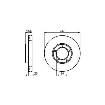 BOSCH brzdový kotouč 0 986 478 397