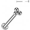 Piercing Šperky4U piercing do brady PUSH IN labreta titan TIT1123-1206