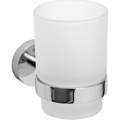 Sapho X-ROUND BLACK sklenka mléčné sklo černá XR903B – Zboží Dáma