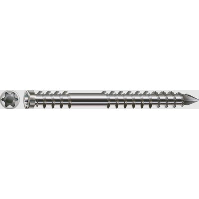 SPAX TERASOVÝ ŠROUB A4, VÁLCOVÁ HLAVA, T-STAR PLUS T25, FIXAČNÍ ZÁVIT, CUT, 6x40 mm - 200 ks – Hledejceny.cz