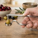 TESCOMA Olivy - vykrajovač na třešně a olivy z nerezové oceli – HobbyKompas.cz