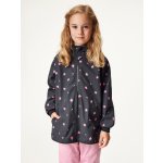 Bunda bez zateplení pružná Basic černá květiny – Zboží Dáma
