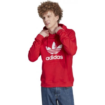 ADIDAS ORIGINALS-TREFOIL HOODY-IM4497-better scarlet Červená – Zboží Mobilmania