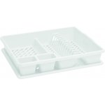 CURVER Odkapávač na nádobí velký 45 x 38 cm, s podnosem, bílý – Zboží Dáma