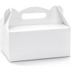 Svatební cukrovinka PartyDeco Dekorativní krabice na výslužku - Bílá