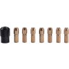 Fréza EXTOL CRAFT kleštiny, sada 8ks, ?1-1,6-2-2,3-3-2x3,2mm, hlavice M8x0,75, 404191