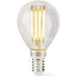 NEDIS LED žárovka E14/ G45/ 4,5 W/ 220 V/ 470 lm/ 2700 K/ stmívatelná/ teplá bílá/ retro styl/ čirá – Hledejceny.cz