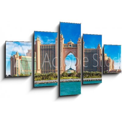 Obraz 5D pětidílný - 125 x 70 cm - Atlantis, The Palm Hotel in Dubai Atlantis, The Palm Hotel v Dubaji – Zbozi.Blesk.cz