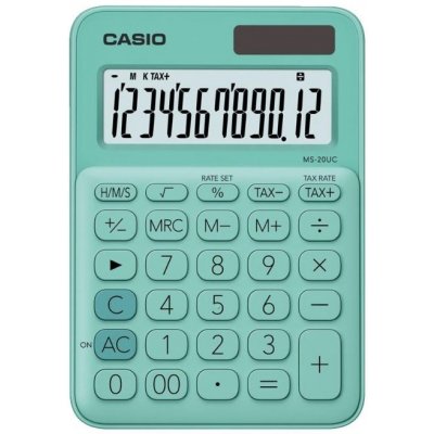 Casio Kalkulačka Casio MS 20 UC RD, zelená