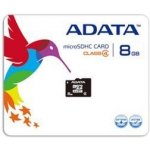 ADATA microSDHC 8 GB Class 4 AUSDH8GCL4-RA1 – Zbozi.Blesk.cz