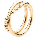 Franco Bene Perličkově zapletený prsten pozlacený 1595 – Zboží Dáma