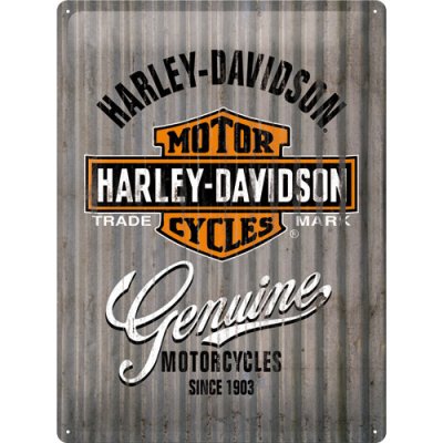 Postershop Plechová cedule: Harley-Davidson (metal genuine) - 40x30 cm – Zboží Mobilmania