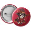 Špendlík a zavírací špendlík KonoSuba Placka Chibi Megumin - 50 mm