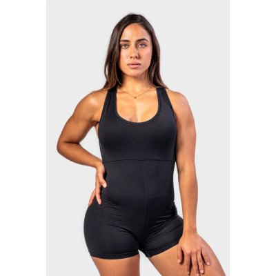Nebbia sportovní overal krátký GYM RAT 287 black – Zboží Dáma