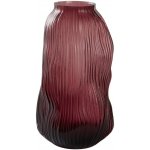 Jotex Bordová skleněná váza FORS 30 cm – Hledejceny.cz