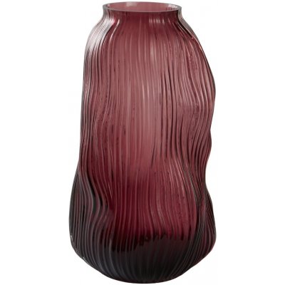 Jotex Bordová skleněná váza FORS 30 cm – Hledejceny.cz