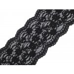 Elastická krajka / vsadka šíře 10 cm Varianta: 2 černá, Balení: 13.5 m 37911/64880/167784 – Sleviste.cz