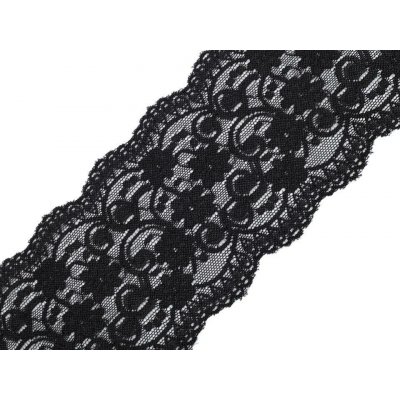 Elastická krajka / vsadka šíře 10 cm Varianta: 2 černá, Balení: 13.5 m 37911/64880/167784 – Sleviste.cz