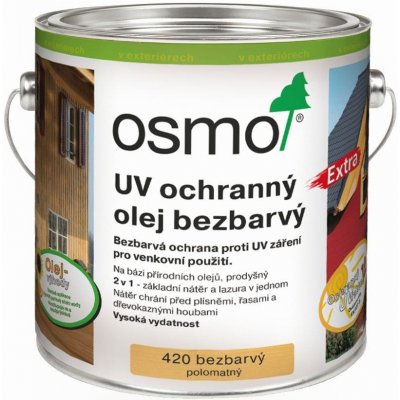 Osmo 420 UV ochranný olej Extra 2,5 l Bezbarvý – Zbozi.Blesk.cz