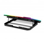 EVOLVEO CoolPro, chladící podložka pod notebook, 2x ventilátor, RGB podsvícení, černá – Hledejceny.cz