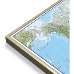 Maps International Svět - nástěnná zeměpisná mapa 195 x 120 cm Varianta: mapa v hliníkovém rámu, Provedení: zlatý matný rám – Zboží Dáma Maps International Svět - nástěnná zeměpisná mapa 195 x 120 cm Varianta: mapa v hliníkovém rámu, Provedení: zlatý matný rám – Zboží Dáma