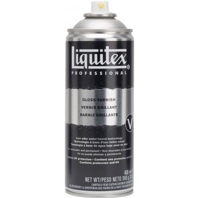 Lesklý lak pro akryl Liquitex ve spreji 400ml