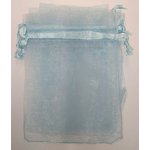 Dárkový sáček organza 7,5x10cm sv. modrá – Zboží Živě