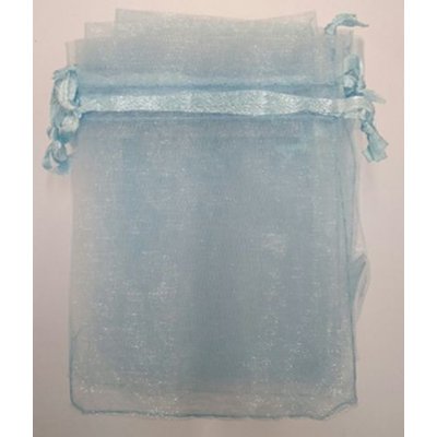 Dárkový sáček organza 7,5x10cm sv. modrá – Zboží Živě
