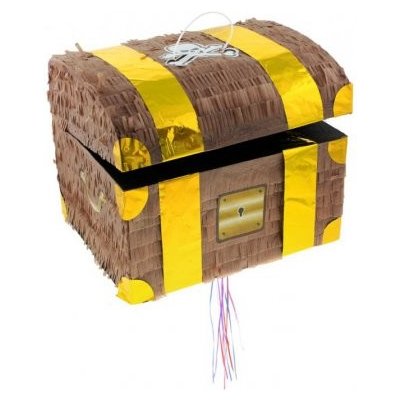 GoDan Piňata - Pirátská truhla 30x25x34 cm – Sleviste.cz