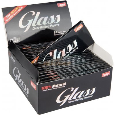 Luxe glass průhledné papírky king size 40 x 24 ks