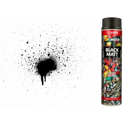 Motip černá matná barva ve spreji 600 ml – Hledejceny.cz