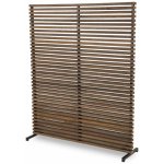 Divider dřevěný paravan hnědý dřevo 184 cm x 153 cm x 7 cm – Zboží Dáma