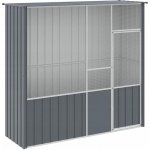 Vidaxl venkovní klec antracitová 215 x 78 x 200 cm pozink – Sleviste.cz