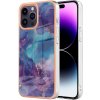 Pouzdro a kryt na mobilní telefon Apple PROTEMIO 87262 IMD MARBLE Ochranný pro Apple iPhone 16 Pro Max PURPLE