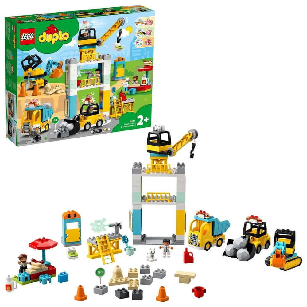 LEGO® DUPLO® 10933 Stavba s věžovým jeřábem od 2 390 Kč - Heureka.cz