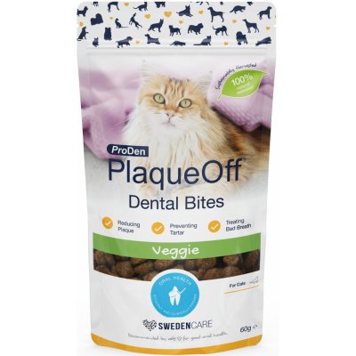 PlaqueOff Dental Bites Cat 60 g – Zboží Mobilmania